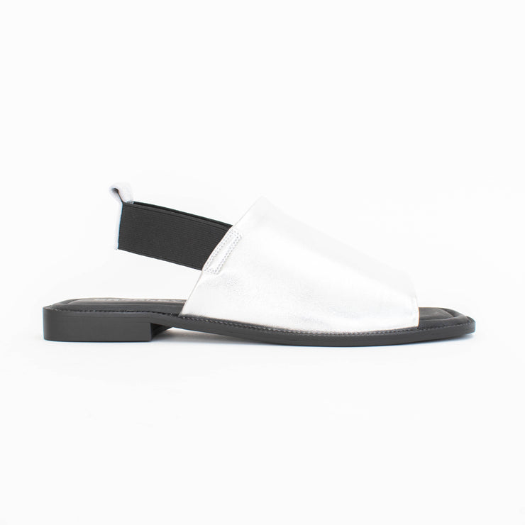 Bresley Snob Silver Sandals side. Size 42 womens shoes