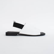 Bresley Snob White Sandals side. Size 42 womens shoes