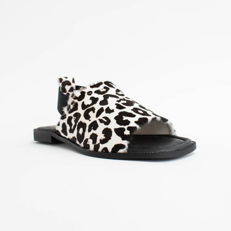 Bresley Snob Nat Leopard Sandals front. Size 43 womens shoes