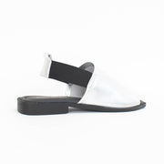 Bresley Snob Silver Sandals back. Size 44 womens shoes