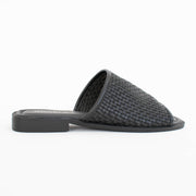 Bresley Sooty Black Weave Sandals back. Size 44 womens shoes