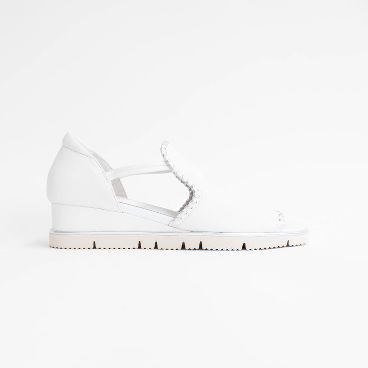 Bresley Spesh White Sandals side. Size 42 womens shoes