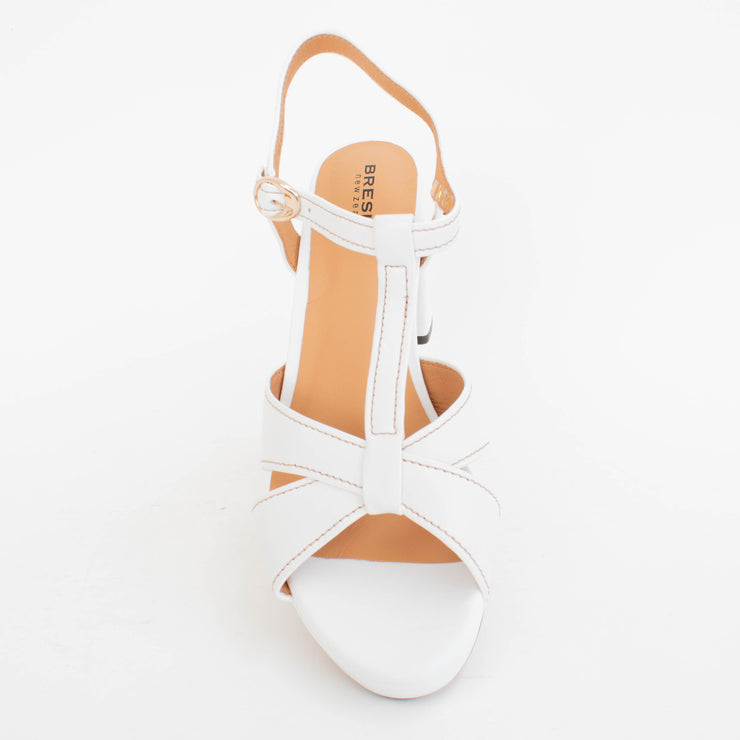 Bresley Stefani White Sandals top. Size 42 womens shoes