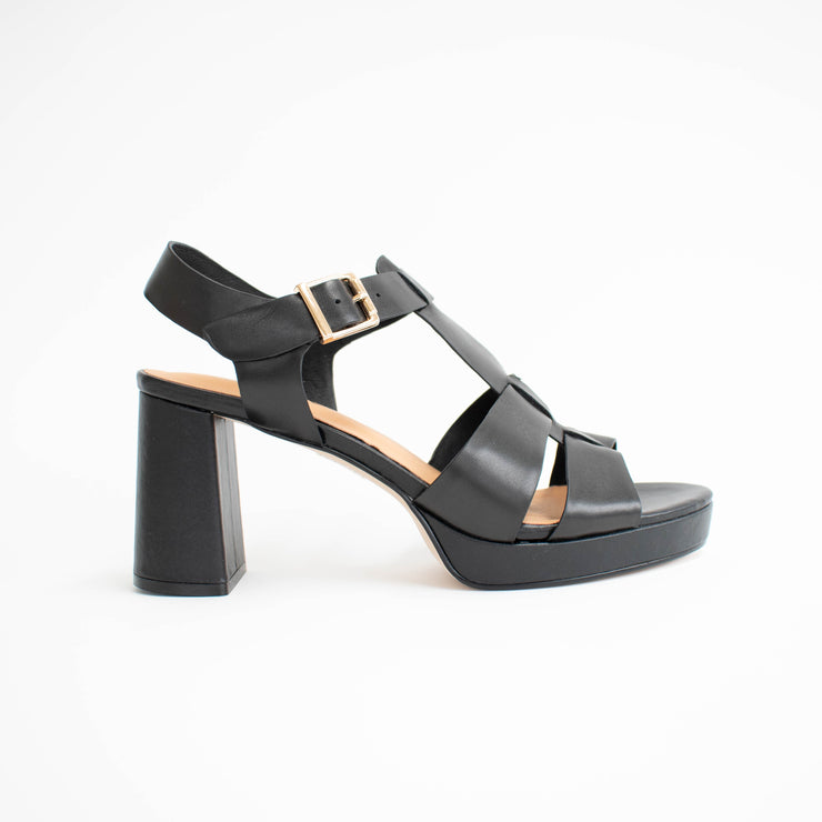 Bresley Sterlyn Black Sandals side. Size 42 womens shoes