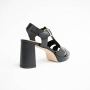Bresley Sterlyn Black Sandals back. Size 44 womens shoes