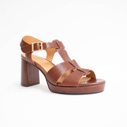 Bresley Sterlyn Tan Sandals front. Size 43 womens shoes