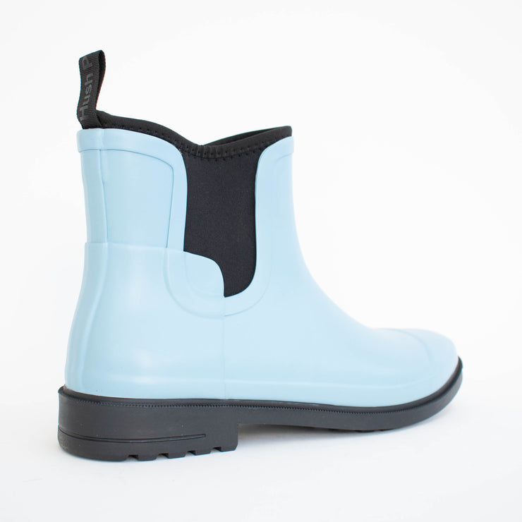 Hush Puppies Stormi Gumboots Retro Blue back. Size 11 womens shoes