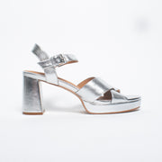 Bresley Sway Silver Sandal side. Size 42 womens shoes