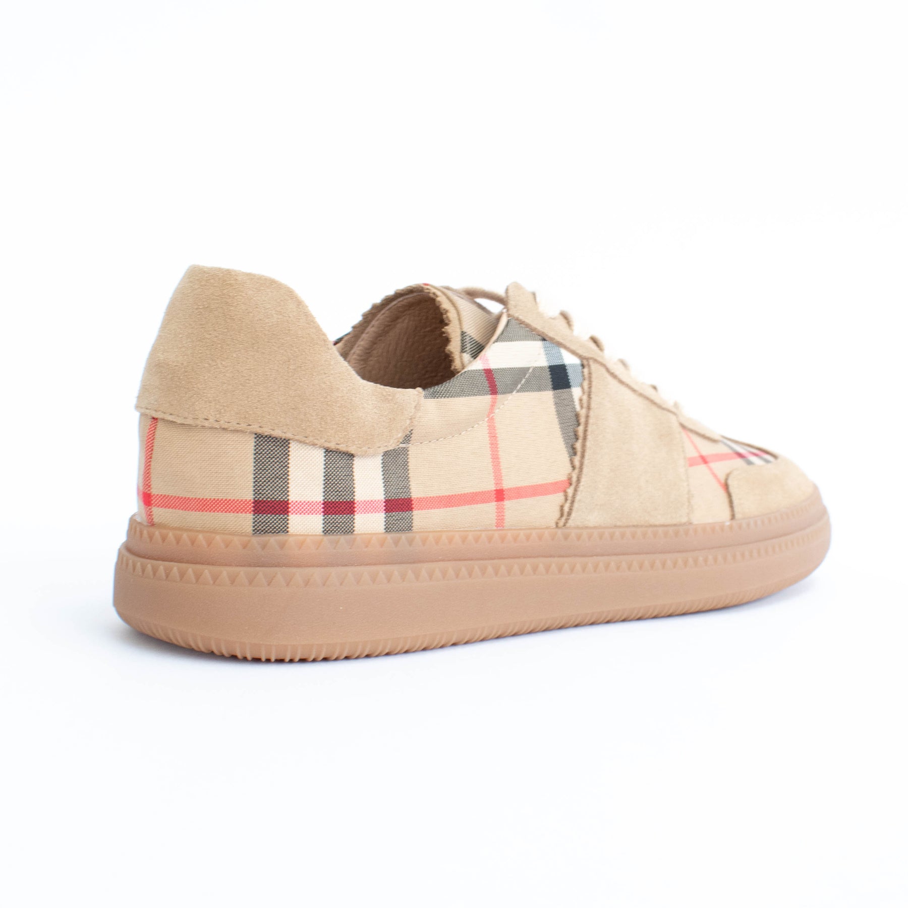 Minx Tag Camel Burb Check | Womens Big EU Sizes 42 43 44 45 – Willow Shoes