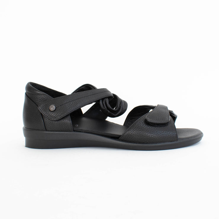 Klouds Tara Pebble Black Sandals side. Size 42 womens shoes