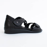 Klouds Tara Pebble Black Sandals back. Size 44 womens shoes