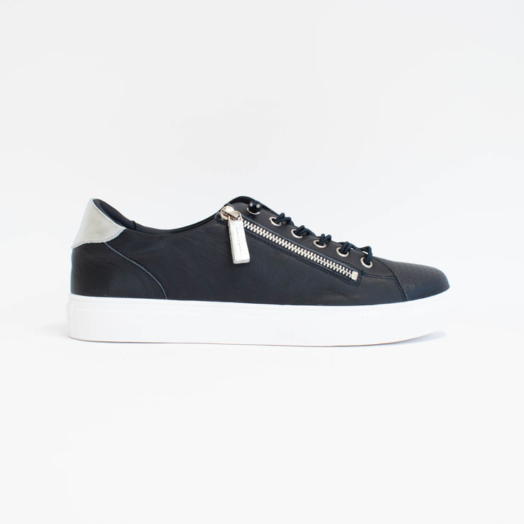 Rilassare Tatum Navy Silver Sneakers side. Size 42 womens shoes