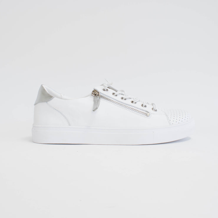 Rilassare Tatum White Silver Sneakers side. Size 42 womens shoes