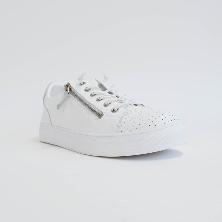 Rilassare Tatum White Silver Sneakers front. Size 43 womens shoes