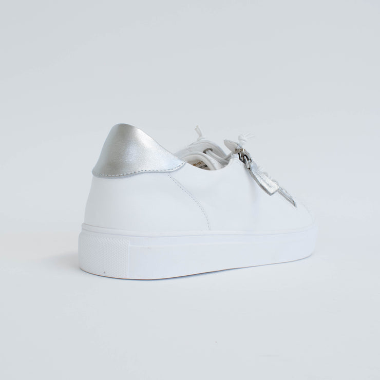 Rilassare Tatum White Silver Sneakers back. Size 44 womens shoes