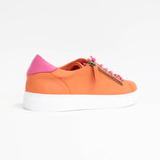 Rilassare Temi Orange Fuchsia Sneakers back. Size 44 womens shoes