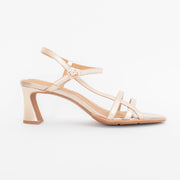 Hush Puppies Temptation Soft Gold Sandals side. Size 10 womens shoes