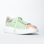 Minx Tessa Pastel Metallic Combo front. Size 43 womens shoes