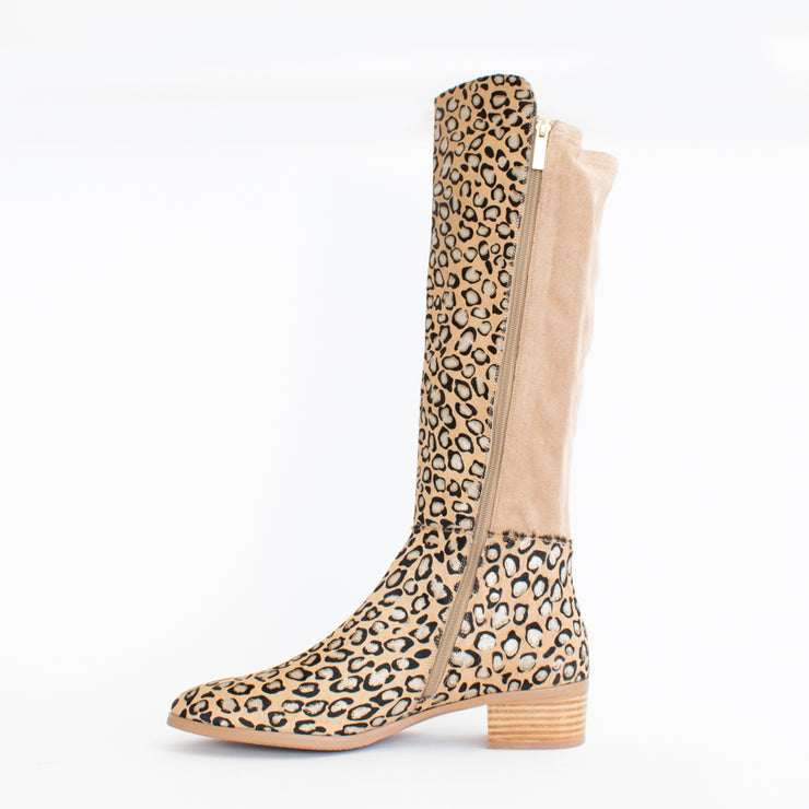 Django and Juliette Tetley Leopard Print Long Boot inside. Size 45 womens shoes