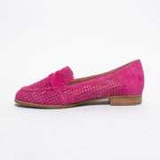 Ziera Toppiey Fuchsia Suede Loafer inside. Size 42 womens shoes