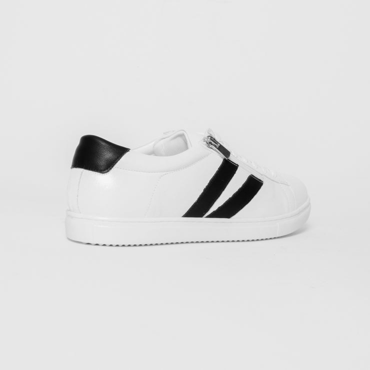Cabello Ultimate White Black Sneaker back. Size 44 womens shoes
