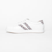 Cabello Ultimate White Leopard Print Sneaker inside. Size 45 womens shoes