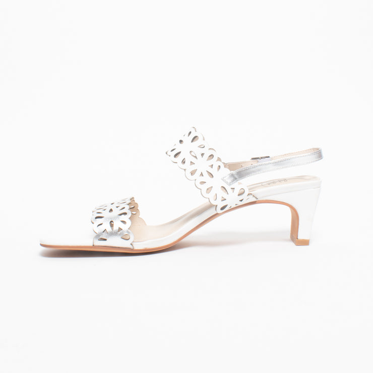 Katie N Me Unna White Kid Sandal inside. Size 45 womens shoes