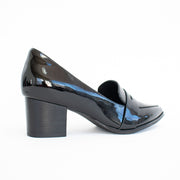 Ziera Vamity Black Patent Shoes back. Size 44 womens shoes
