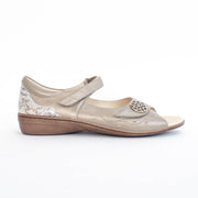 Klouds Venice Champagne Sandals side. Size 42 womens shoes