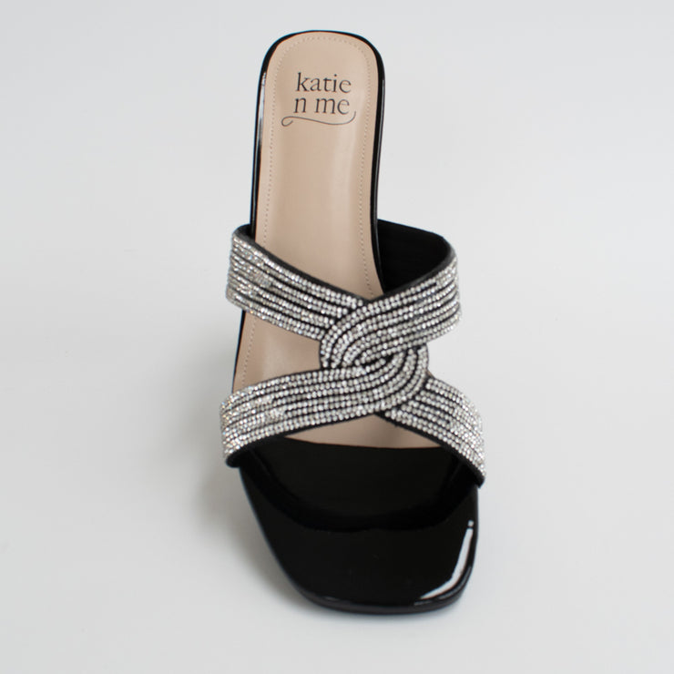 KatieNMe Voyage Black Sandals top. Size 46 womens shoes