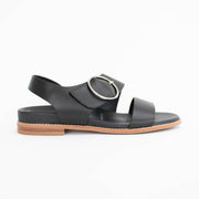 Minx Willa Black Sandals side. Size 42 womens shoes