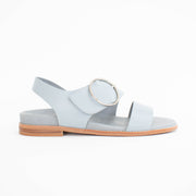 Minx Willa Steel Blue Sandals side. Size 42 womens shoes