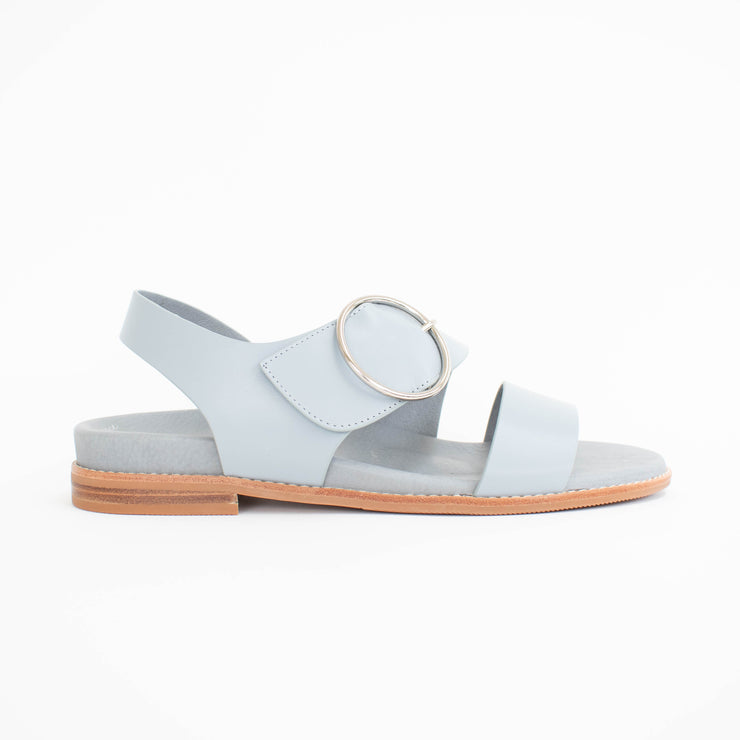 Minx Willa Steel Blue Sandals side. Size 42 womens shoes
