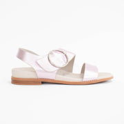 Minx Willa Sweet Pink Metallic Sandals side. Size 42 womens shoes