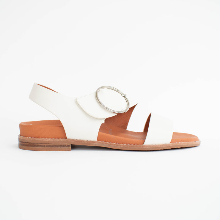 Willow Joy Tan Champagne Sandals side. Size 42 womens shoes