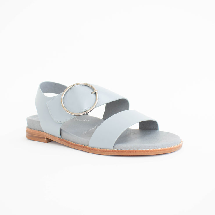 Minx Willa Steel Blue Sandals front. Size 43 womens shoes