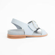 Minx Willa Steel Blue Sandals back. Size 44 womens shoes
