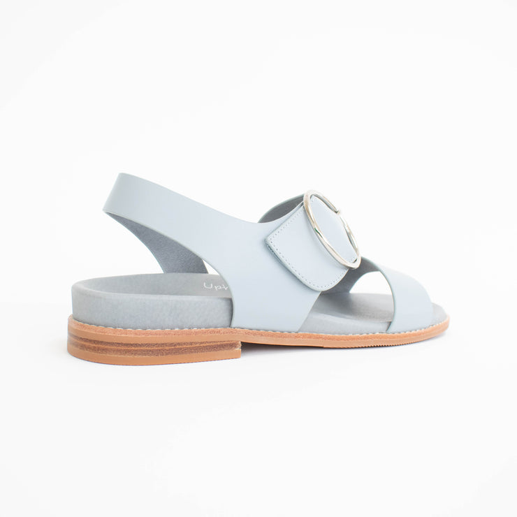 Minx Willa Steel Blue Sandals back. Size 44 womens shoes