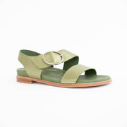 Minx Willa Khaki Metallic Sandals front. Size 43 womens shoes