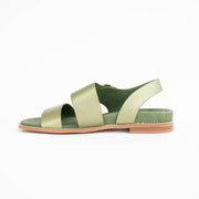 Minx Willa Khaki Metallic Sandals inside. Size 45 womens shoes