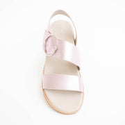 Minx Willa Sweet Pink Metallic Sandals top. Size 42 womens shoes