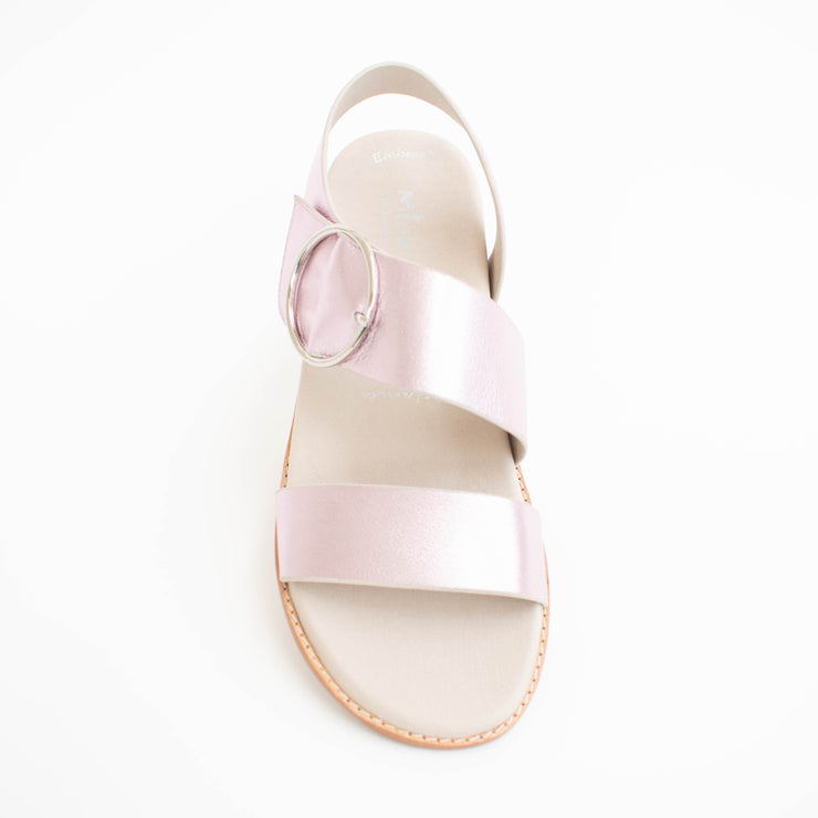 Minx Willa Sweet Pink Metallic Sandals top. Size 42 womens shoes