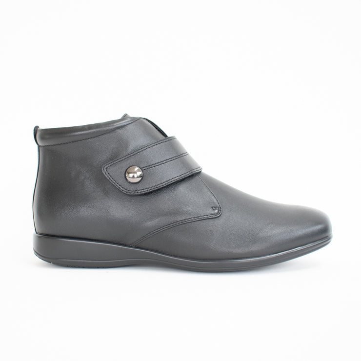 Klouds Willough Black Stretch Ankle Boot side. Size 42 womens shoes
