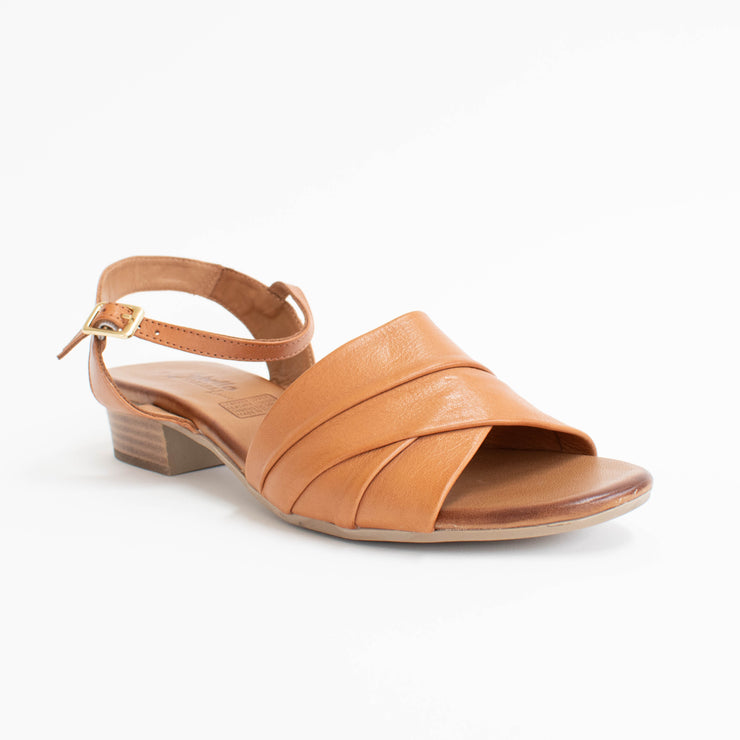 Cabello Yenice Tan Sandals front. Size 43 womens shoes