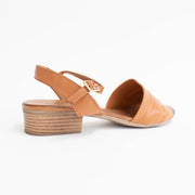 Cabello Yenice Tan Sandals back. Size 44 womens shoes