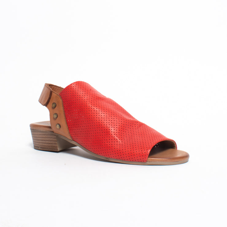 Cabello Yearn Red Sandal front. Size 43 womens shoes