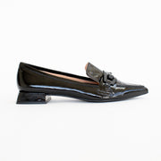 Dansi Zamora Black Patent shoes side. Size 42 womens shoes