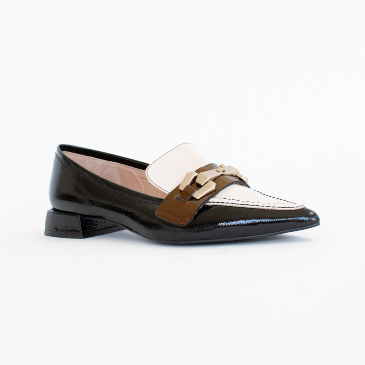 Dansi Zamora Black Cream Bronze shoes front. Size 43 womens shoes