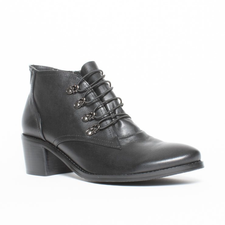 CBD Zara Black Ankle Boot front. Size 43 womens shoes