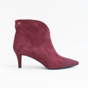 Babouche Lifestyle Zelia 2 Bordo Suede Ankle Boots side. Size 42 womens shoes